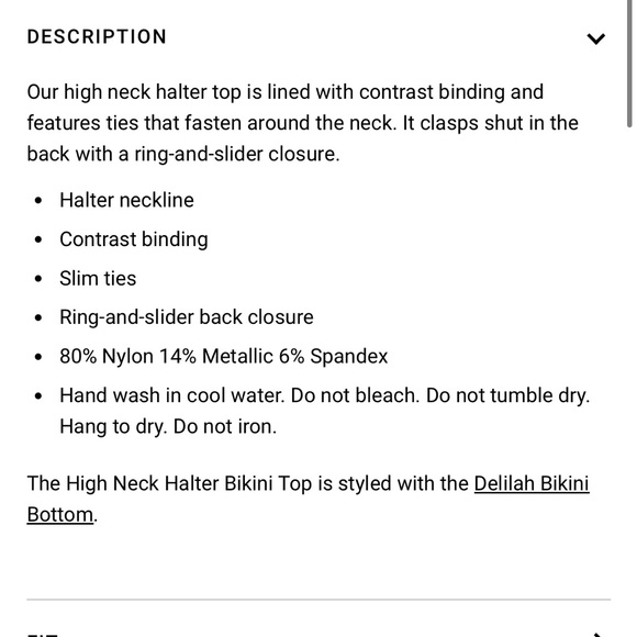 NWT WeWoreWhat High Neck Halter Bikini Top - Picture 7 of 7